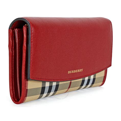 burberry horseferry check and leather continental wallet 3982478|Check and Leather Continental Wallet in Dark birch brown .